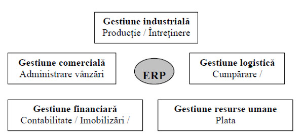 Diferite module ale unui ERP